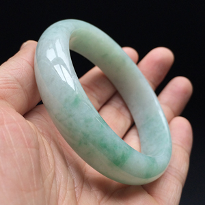 (超值推荐)糯冰种飘花手镯(59.1mm）