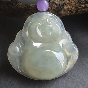 糯冰种晴水佛挂件