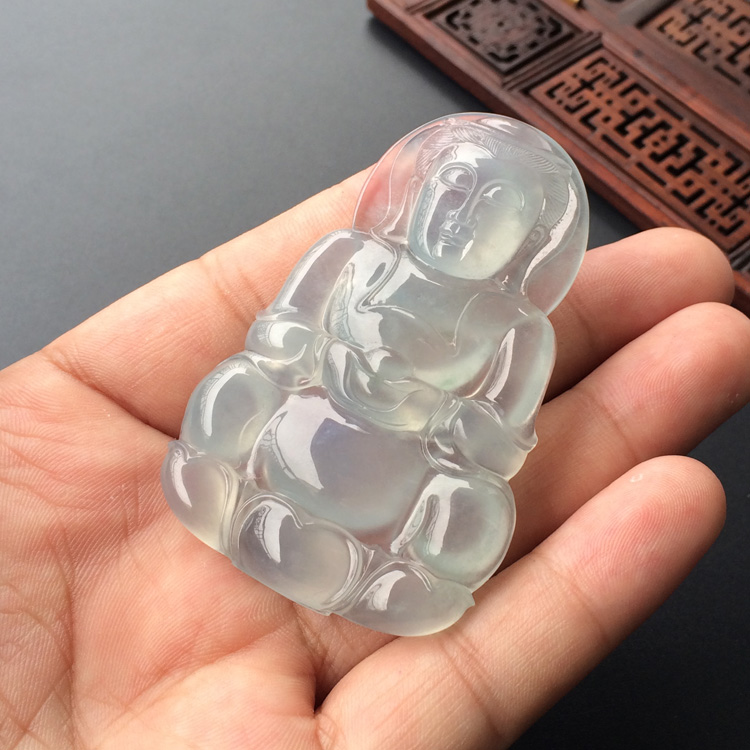 （超值推荐）冰种淡晴水观音挂件