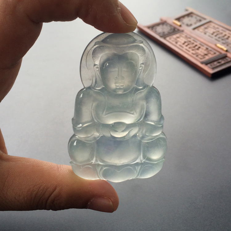 （超值推荐）冰种淡晴水观音挂件