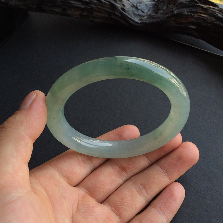 冰种晴水圆条手镯(58.2mm)