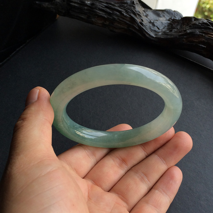 冰种晴水圆条手镯(58.2mm)