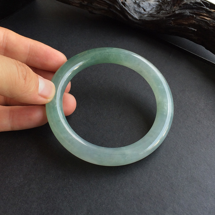 冰种晴水圆条手镯(58.2mm)