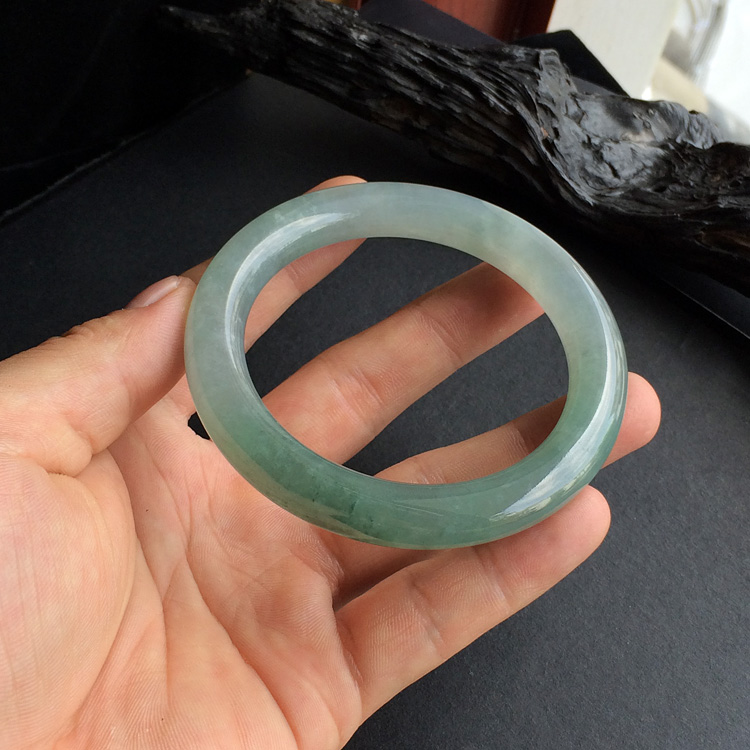 冰种晴水圆条手镯(58.2mm)