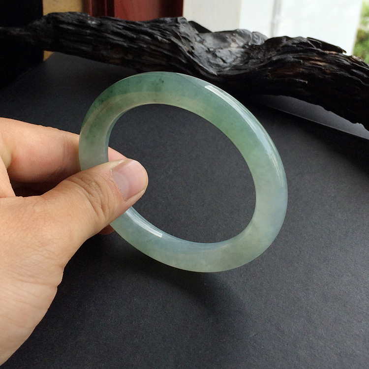 冰种晴水圆条手镯(58.2mm)
