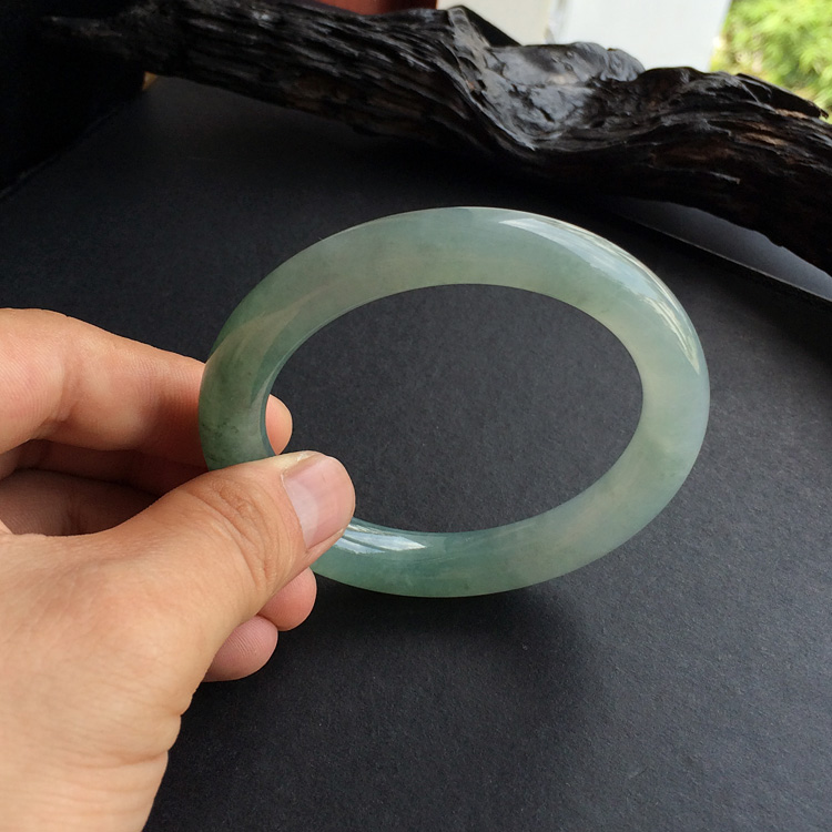冰种晴水圆条手镯(58.2mm)