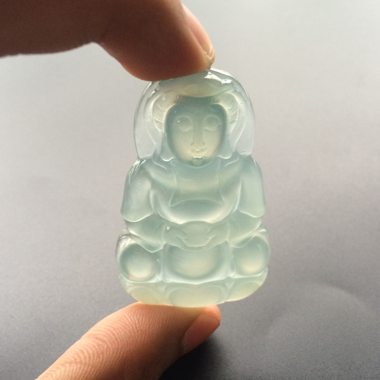 (超值推荐)冰种晴水观音挂件