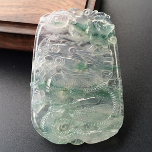 (超值推荐)冰种飘花望子成龙挂件