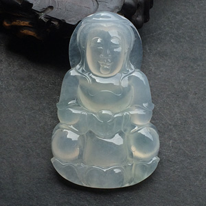 (超值推荐)冰种淡晴水观音挂件