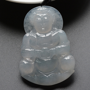 (超值推荐)冰种白色略带晴水观音挂件