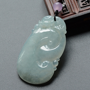 (超值推荐)冰种淡晴水如意寿挂件