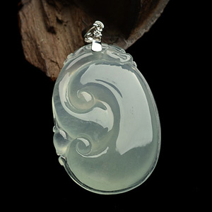 冰种晴水如意挂件