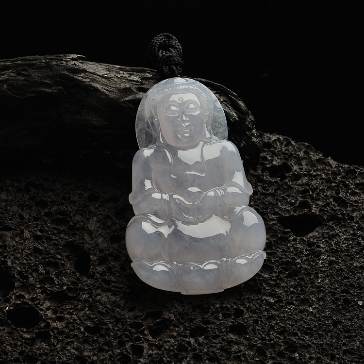（一口价扫货）糯冰种淡晴水观音挂件