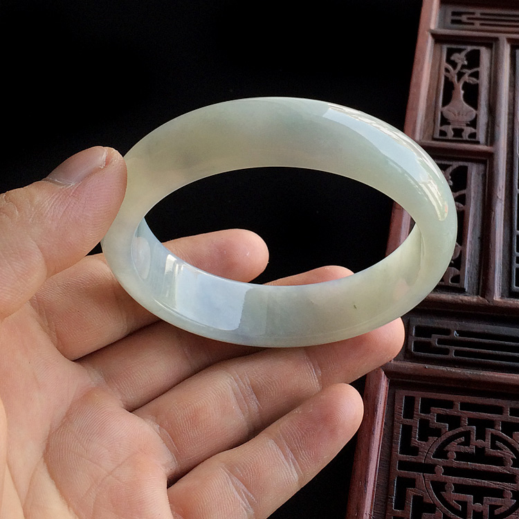 （超值推荐）糯冰种晴水紫罗兰手镯（60mm）