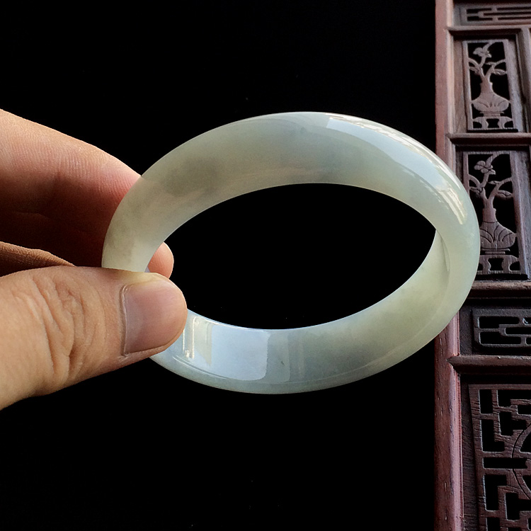 （超值推荐）糯冰种晴水紫罗兰手镯（60mm）