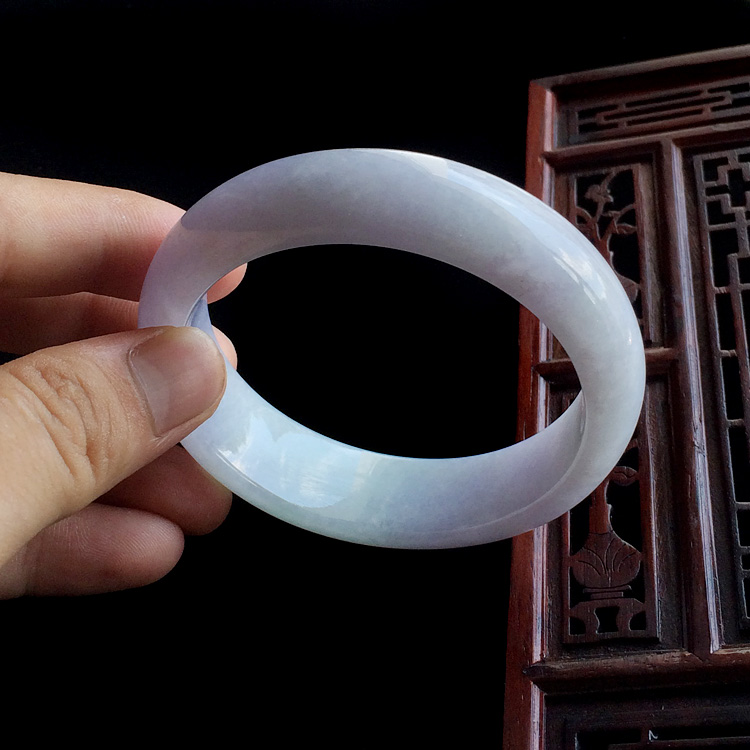 (超值推荐)糯冰种紫罗兰手镯(58.3mm)