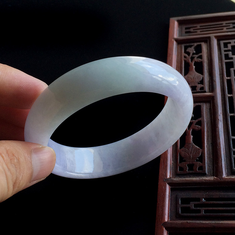 (超值推荐)糯冰种紫罗兰手镯(58.3mm)