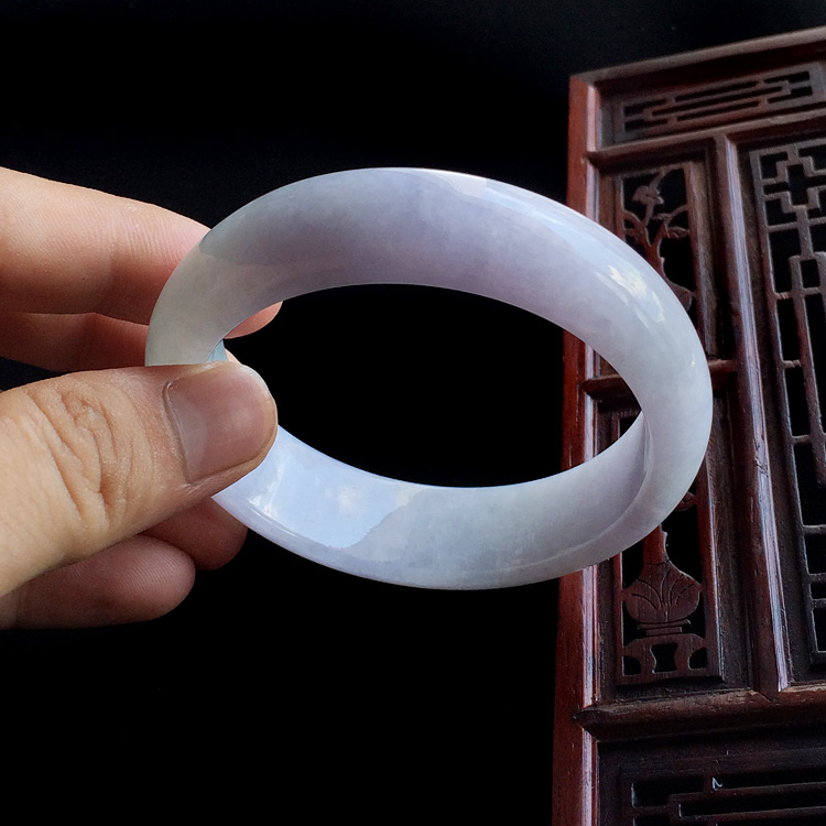 (超值推荐)糯冰种紫罗兰手镯(58.3mm)