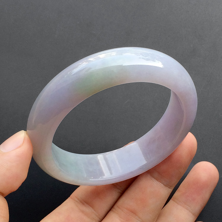 糯冰种紫罗兰手镯（57mm）
