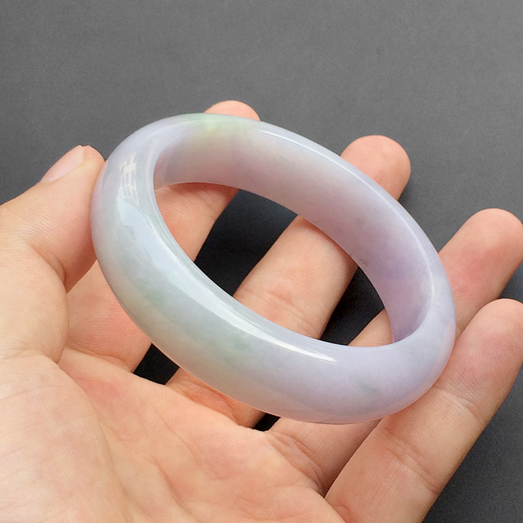 糯冰种紫罗兰手镯（57mm）