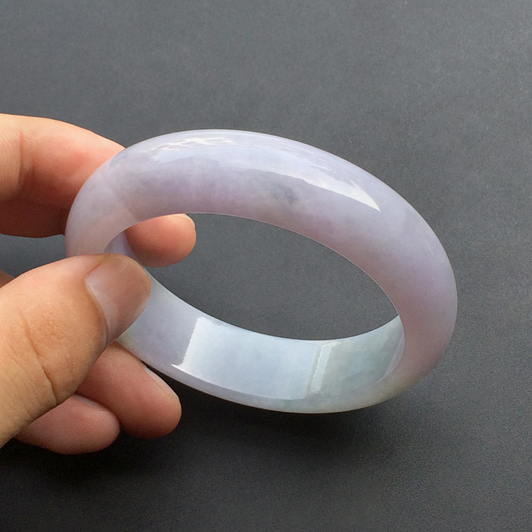 糯冰种紫罗兰手镯（57mm）