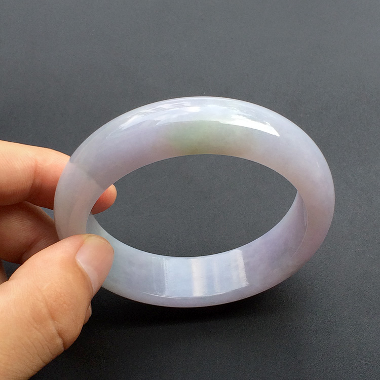 糯冰种紫罗兰手镯（57mm）