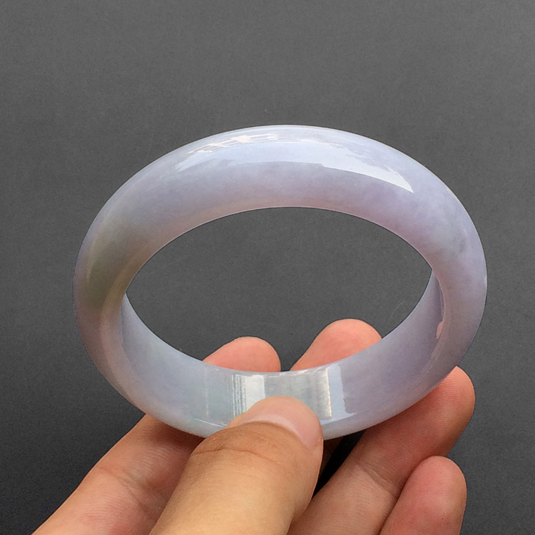 糯冰种紫罗兰手镯（57mm）