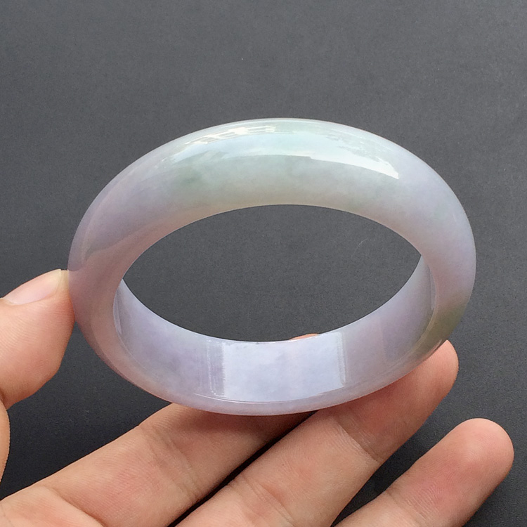 糯冰种紫罗兰手镯（57mm）