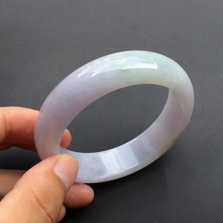 糯冰种紫罗兰手镯（57mm）