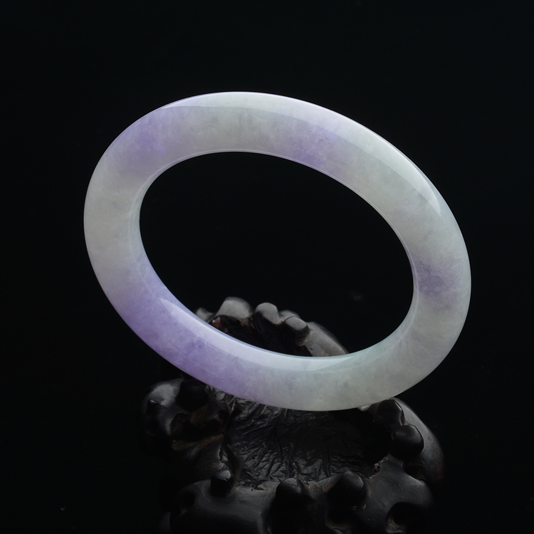 (超值推荐)糯冰种紫罗兰手镯(58mm)