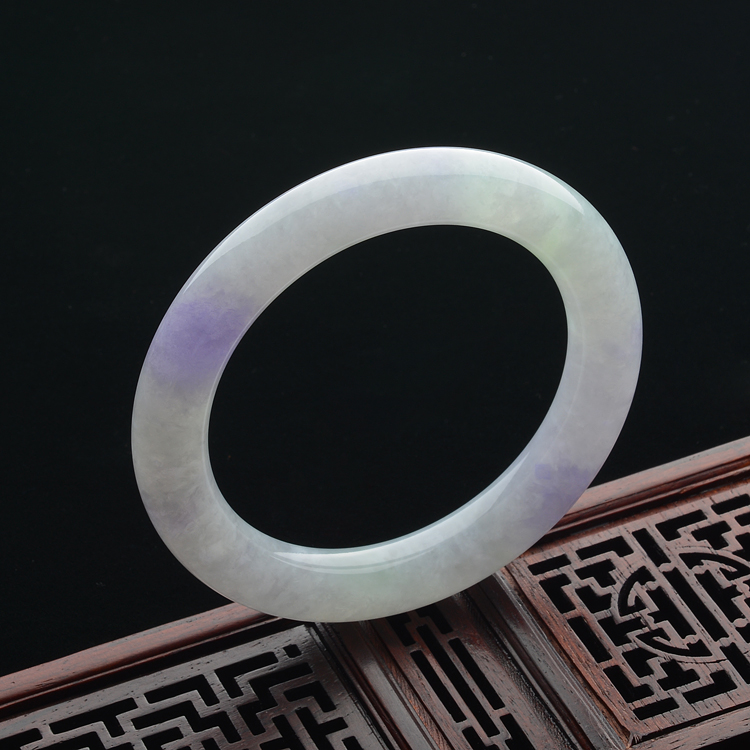 (超值推荐)糯冰种紫罗兰手镯(58mm)