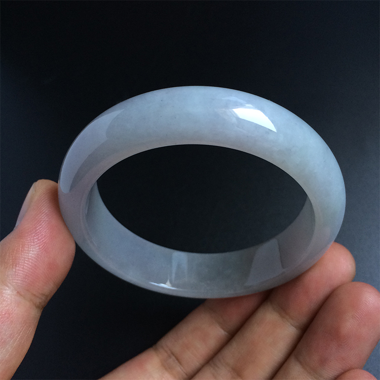 （超值推荐）糯冰种淡紫罗兰手镯（57mm）