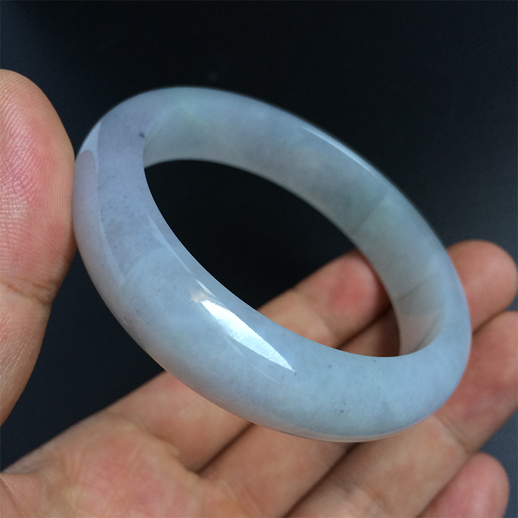 （超值推荐）糯冰种淡紫罗兰手镯（57mm）