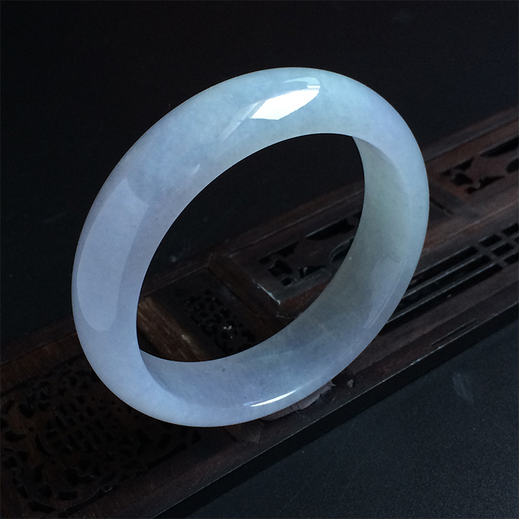 （超值推荐）糯冰种淡紫罗兰手镯（59.1mm）
