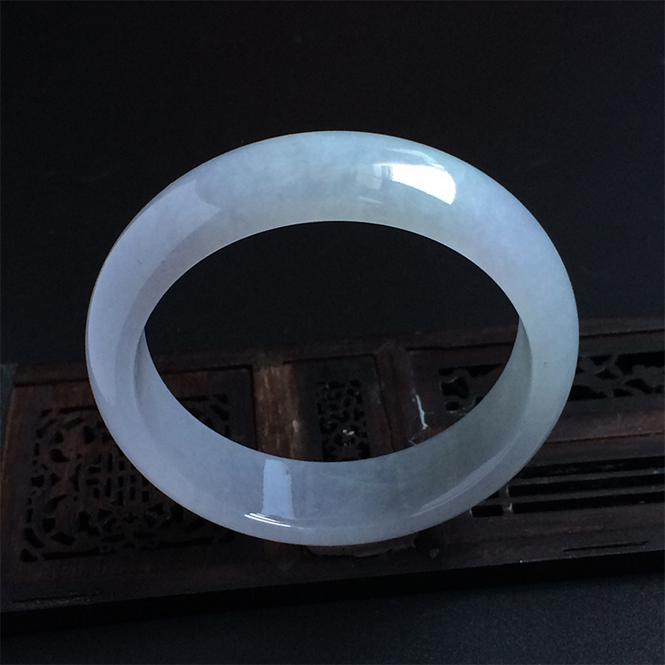 （超值推荐）糯冰种淡紫罗兰手镯（59.1mm）
