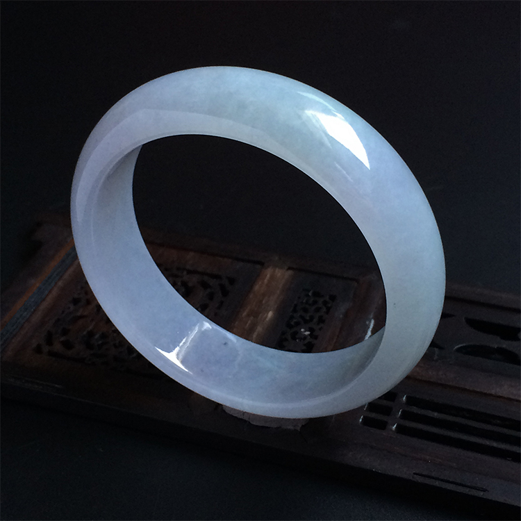 （超值推荐）糯冰种淡紫罗兰手镯（59.1mm）