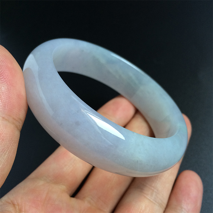 （超值推荐）糯冰种淡紫罗兰手镯（59.1mm）
