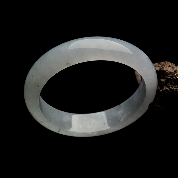 (超值推荐)糯冰种飘花手镯(57.7mm)