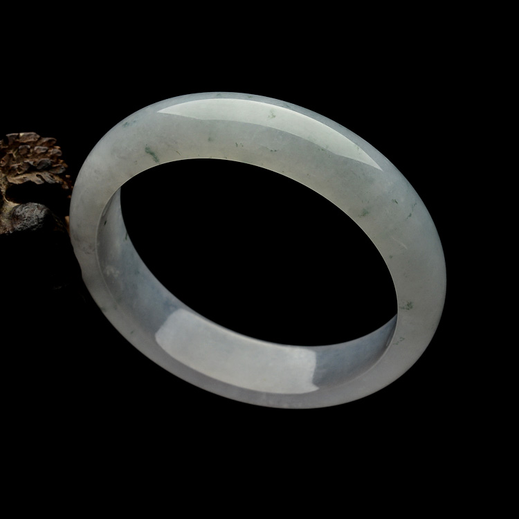 (超值推荐)糯冰种飘花手镯(57.7mm)