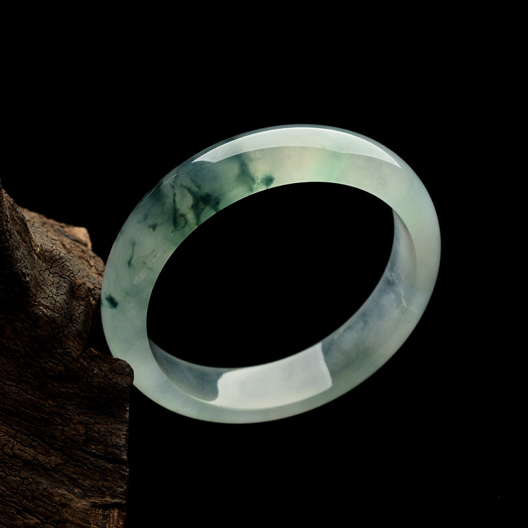 (超值推荐)冰种飘花手镯(59.1mm-60.2mm一对)