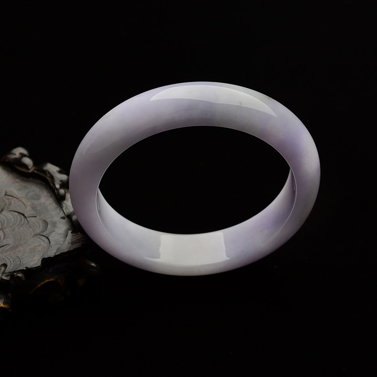 糯冰种紫罗兰手镯(58.5mm)