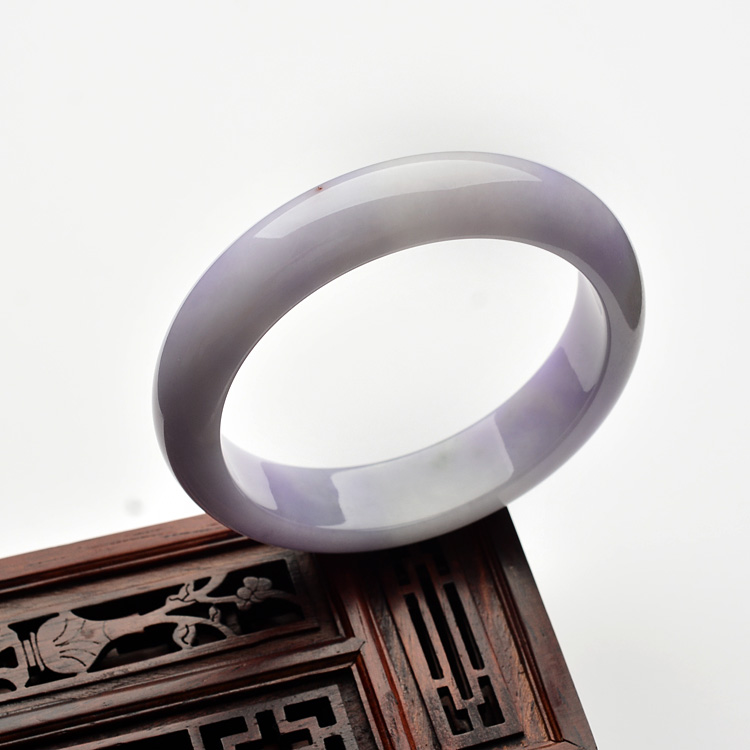 糯冰种紫罗兰手镯(58.5mm)