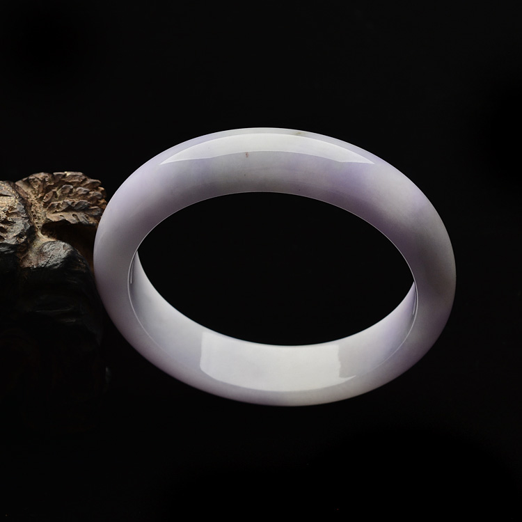 糯冰种紫罗兰手镯(58.5mm)