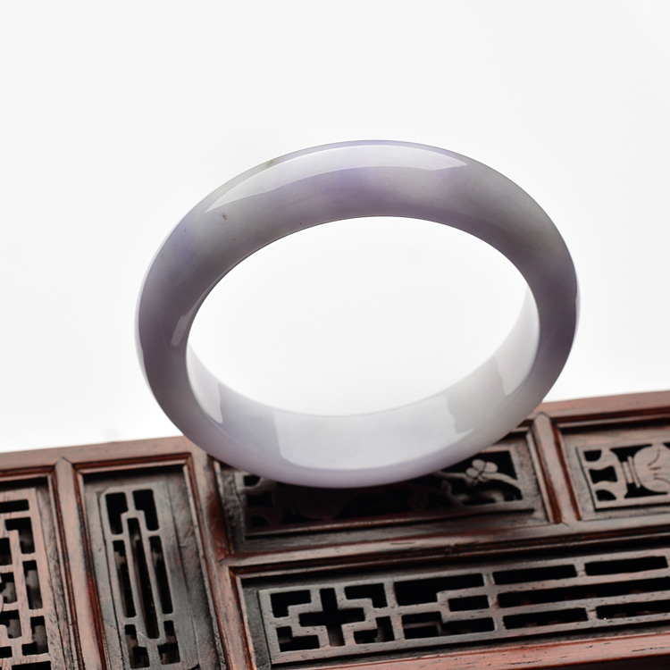 糯冰种紫罗兰手镯(58.5mm)
