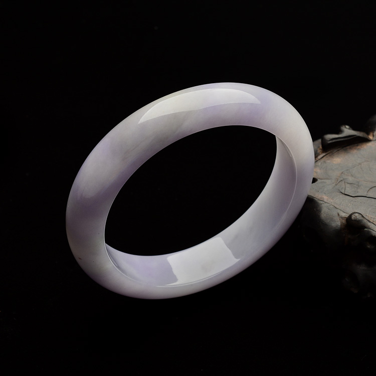 糯冰种紫罗兰手镯(58.5mm)
