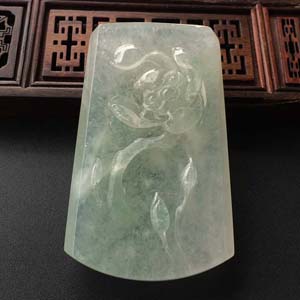 (超值推荐)冰种淡晴水一品清廉挂件