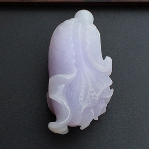 糯冰种紫罗兰白菜挂件