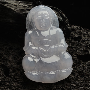 （一口价扫货）糯冰种淡晴水观音挂件