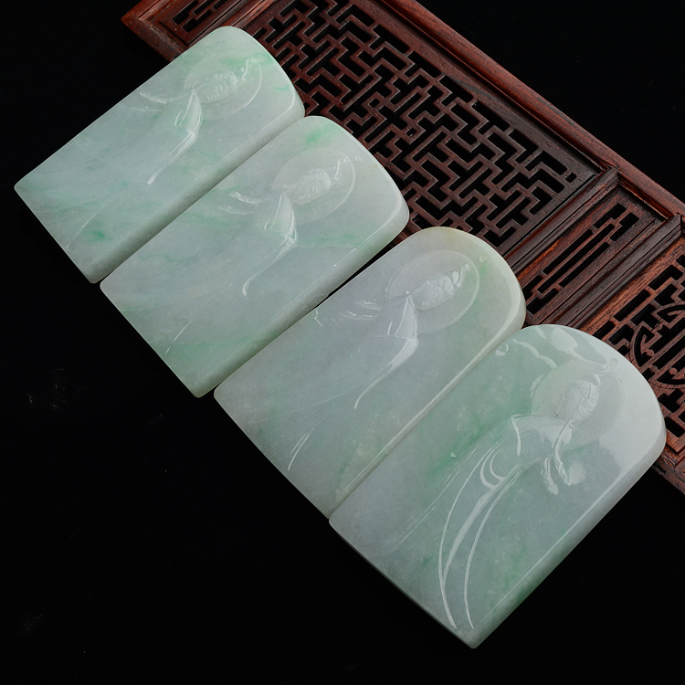 (超值推荐)糯冰种略飘翠观音挂件(一批走)
