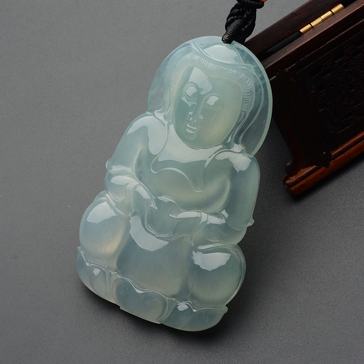 (超值推荐)冰种晴水观音挂件